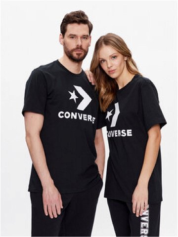 Converse T-Shirt Unisex Chuck Patch 10025458-A02 Černá Standard Fit