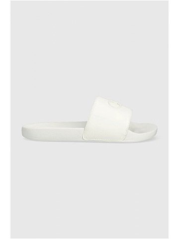 Pantofle Calvin Klein POOL SLIDE W HW dámské bílá barva na platformě HW0HW01509