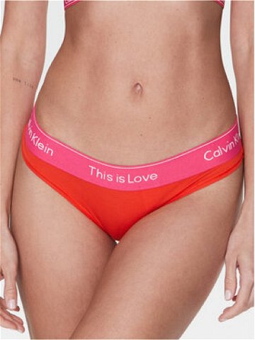 Calvin Klein Underwear Kalhotky string 000QF7283E Oranžová