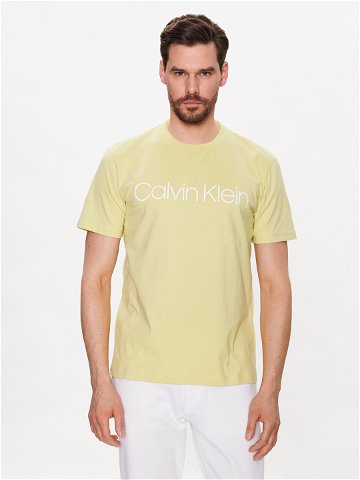 Calvin Klein T-Shirt Front Logo K10K103078 Žlutá Regular Fit
