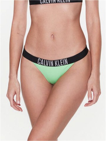 Calvin Klein Swimwear Spodní část bikin KW0KW01984 Zelená