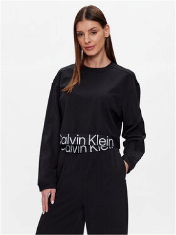 Calvin Klein Performance Mikina 00GWS3W303 Černá Boxy Fit