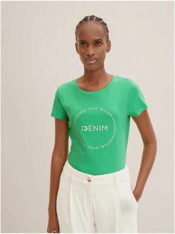Světle zelené dámské tričko Tom Tailor Denim