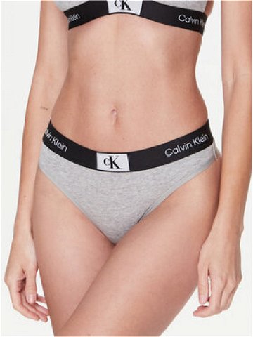 Calvin Klein Underwear Kalhotky string 000QF7221E Šedá