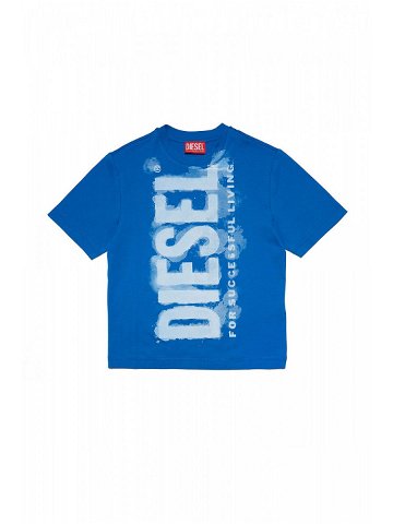 Tričko diesel tjuste16 over t-shirt modrá 6y