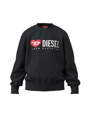 Mikina diesel samor over sweat-shirt černá 8y
