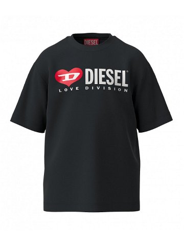 Tričko diesel tovez over t-shirt černá 8y