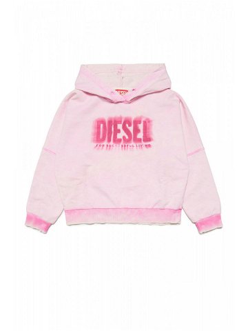 Mikina diesel squingy sweat-shirt růžová 6y