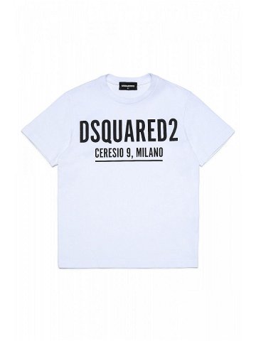 Tričko dsquared relax t-shirt bílá 8y