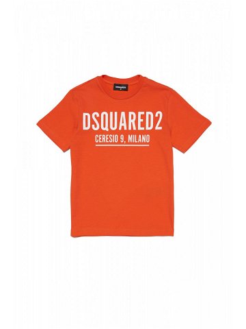 Tričko dsquared relax t-shirt červená 8y