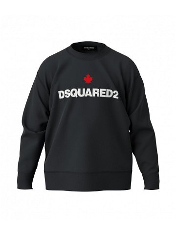 Mikina dsquared slouch fit sweaters černá 8y