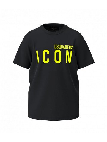 Tričko dsquared relax icon t-shirt černá 6y