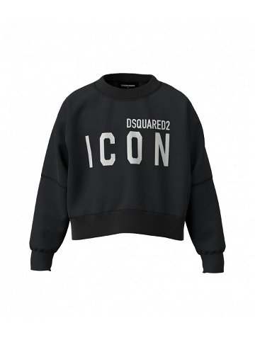 Mikina dsquared over-icon sweat-shirt černá 8y