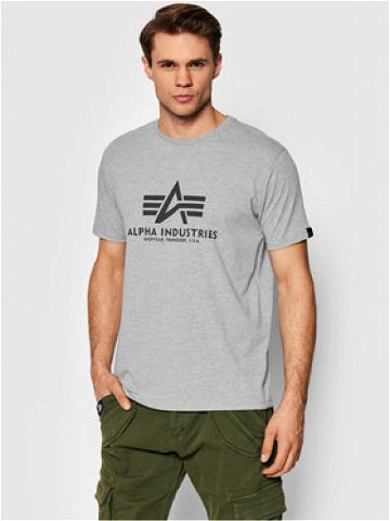 Alpha Industries T-Shirt Basic 100501 Šedá Regular Fit