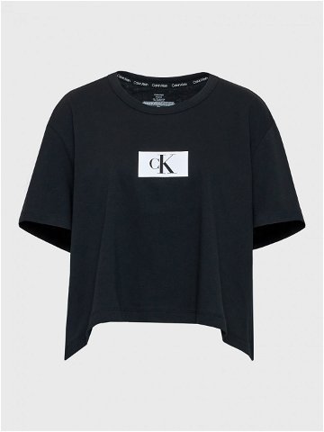 Calvin Klein Underwear Pyžamový top 000QS6962E Černá Relaxed Fit