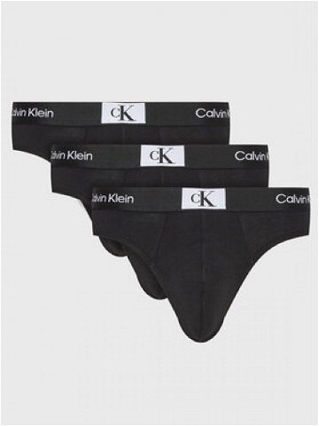 Calvin Klein Underwear Sada 3 kusů slipů 000NB3527A Černá
