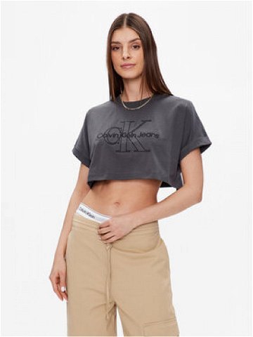 Calvin Klein Jeans T-Shirt J20J221048 Šedá Relaxed Fit