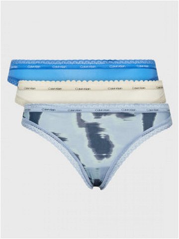 Calvin Klein Underwear Sada 3 kusů string kalhotek 000QD3802E Barevná