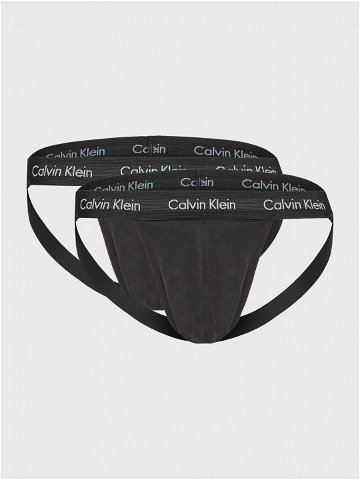 Calvin Klein Underwear Sada 2 ks slipů Jock Strap 000NB1354A Černá