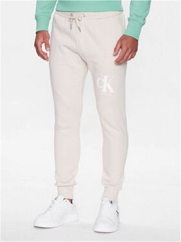Calvin Klein Jeans Teplákové kalhoty J30J322917 Béžová Regular Fit