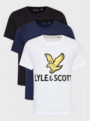 Lyle & Scott 3-dílná sada T-shirts TS1726V Tmavomodrá Regular Fit