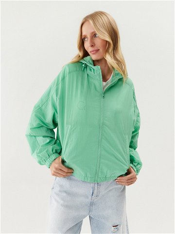 Calvin Klein Jeans Bunda pro přechodné období J20J220731 Zelená Regular Fit
