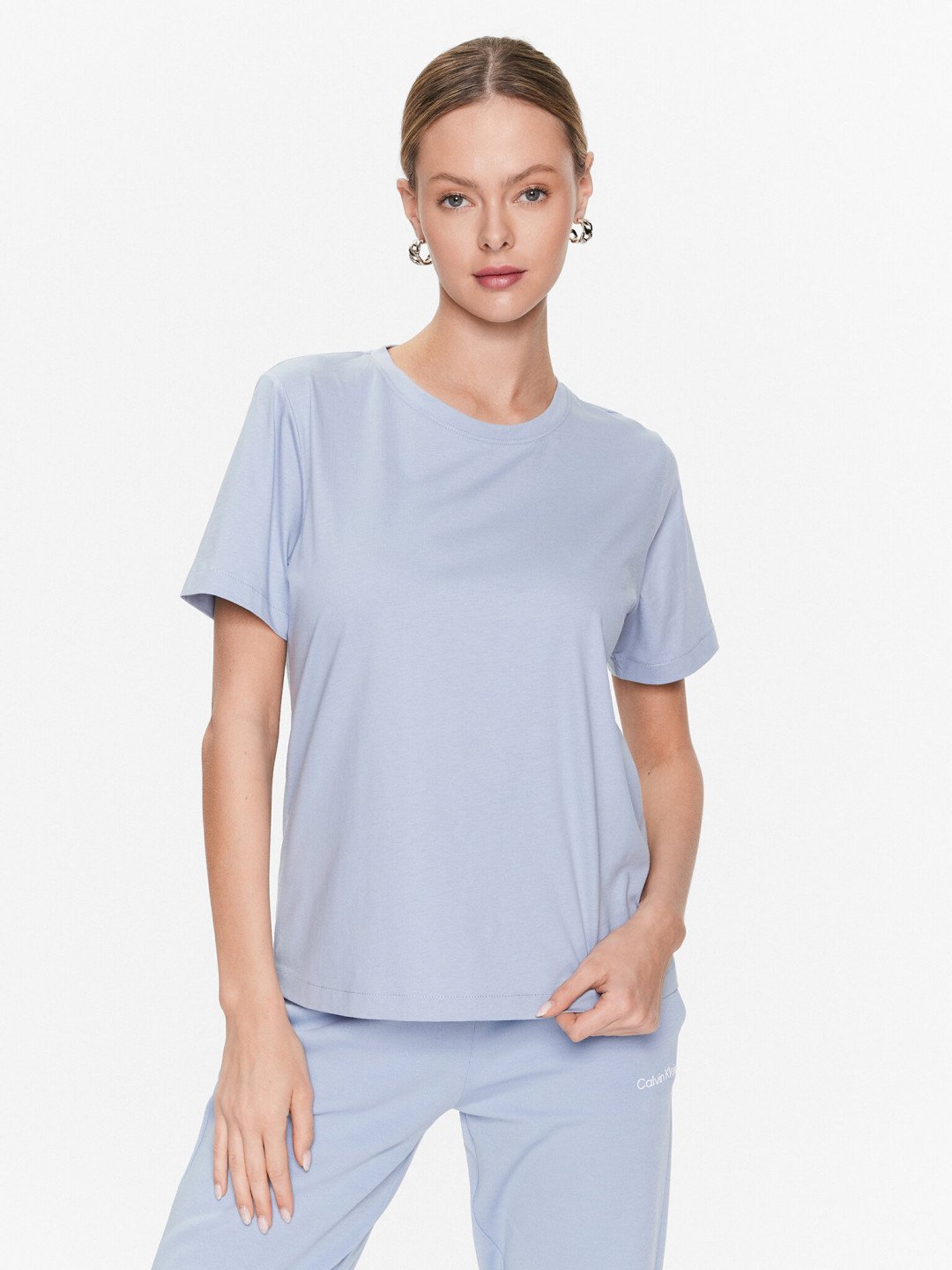 Calvin Klein T-Shirt K20K205410 Světle modrá Regular Fit