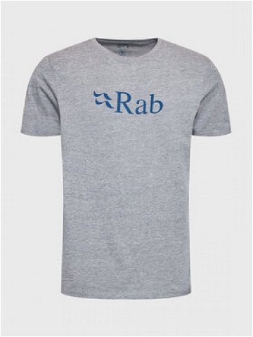 Rab T-Shirt Stance Logo QCB-08-GYM Šedá Regular Fit