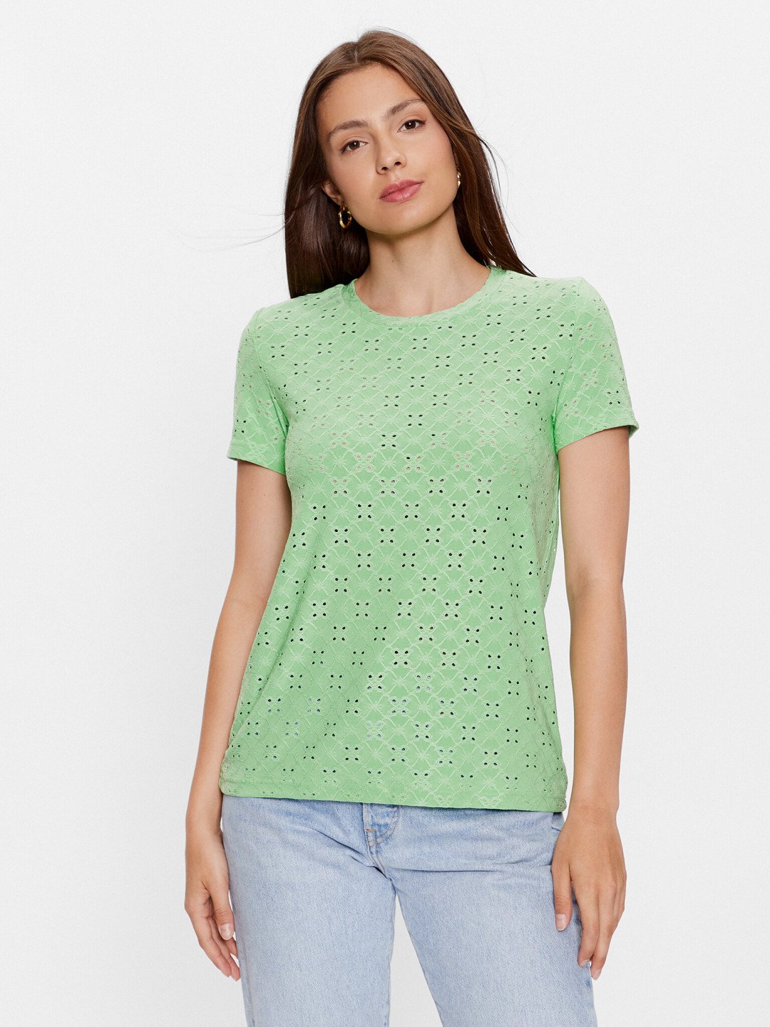 JDY T-Shirt 15158450 Zelená Regular Fit