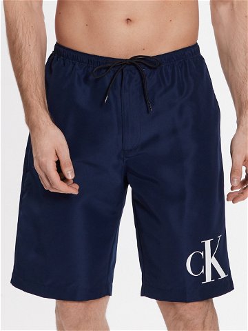 Calvin Klein Swimwear Plavecké šortky KM0KM00805 Tmavomodrá Regular Fit