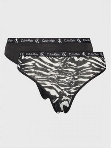 Calvin Klein Underwear Sada 2 kusů klasických kalhotek 000QD3991E Černá