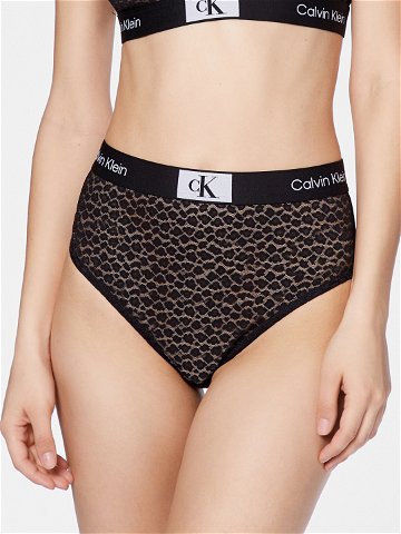 Calvin Klein Underwear Klasické kalhotky s vysokým pasem 000QF7177E Černá