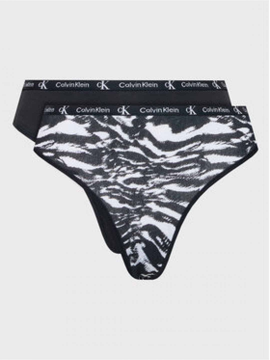 Calvin Klein Underwear Sada 2 kusů string kalhotek 000QD3990E Černá
