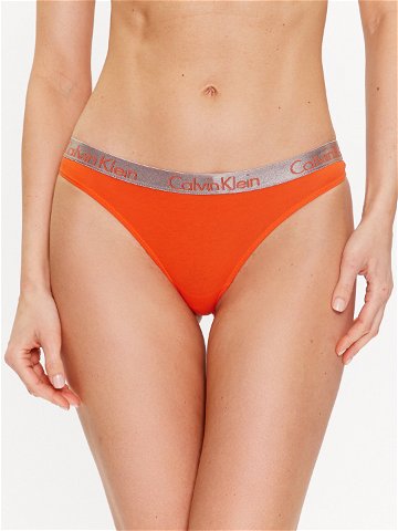 Calvin Klein Underwear Kalhotky string 000QD3539E Oranžová