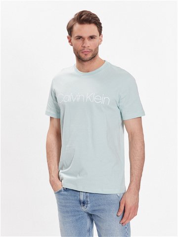 Calvin Klein T-Shirt Front Logo K10K103078 Zelená Regular Fit