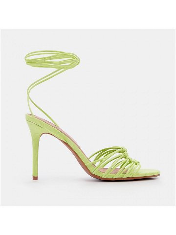 Mohito – Šněrovací sandály na širokém podpatku – Zelená