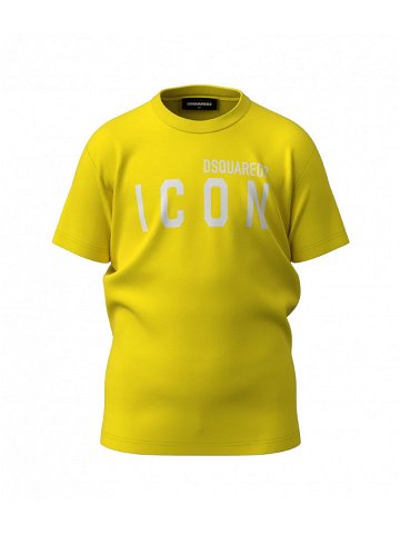 Tričko dsquared cool fit-icon t-shirt žlutá 8y