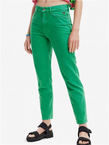 Desigual Navel Jeans Zelená