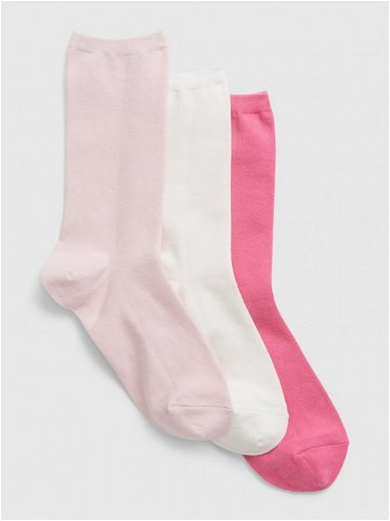 GAP Ponožky 3 páry Růžová