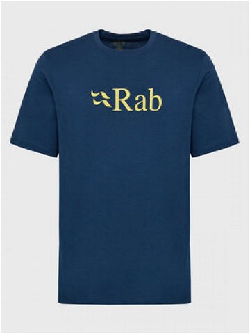 Rab T-Shirt Stance Logo Tee QCB-08-DI Tmavomodrá Regular Fit
