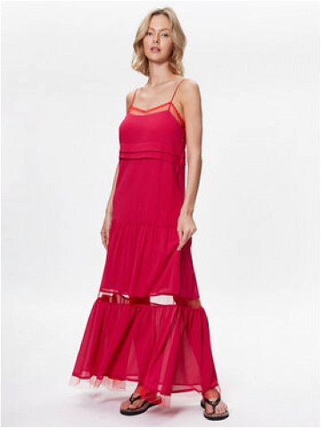 TWINSET Letní šaty 231TT2024 Růžová Regular Fit