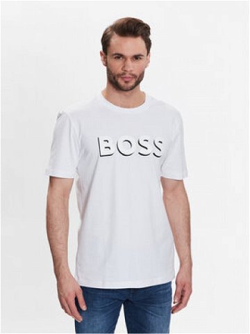 Boss T-Shirt 50481611 Bílá Regular Fit