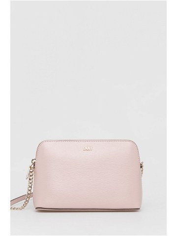 Kožená kabelka Dkny růžová barva R83E3655