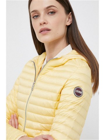 Péřová bunda Colmar dámská žlutá barva přechodná