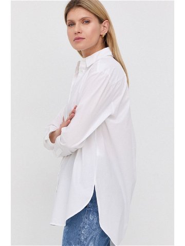 Košile HUGO dámská bílá barva regular s klasickým límcem 50470586