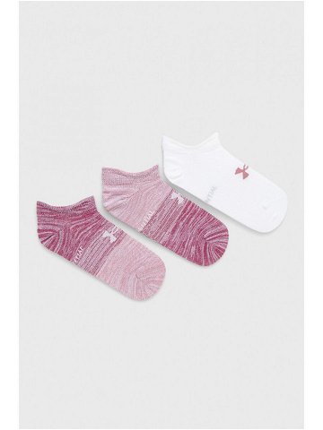 Ponožky Under Armour růžová barva