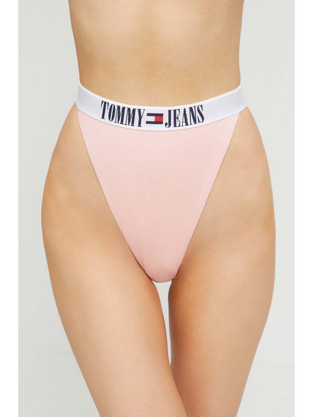 Plavkové kalhotky Tommy Jeans růžová barva