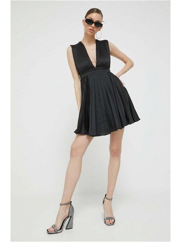Šaty Abercrombie & Fitch černá barva mini