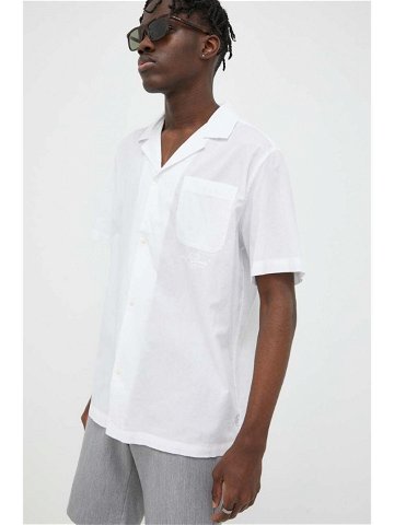 Košile Les Deux bílá barva regular