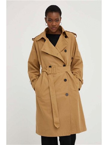 Trench kabát Answear Lab dámský hnědá barva přechodný